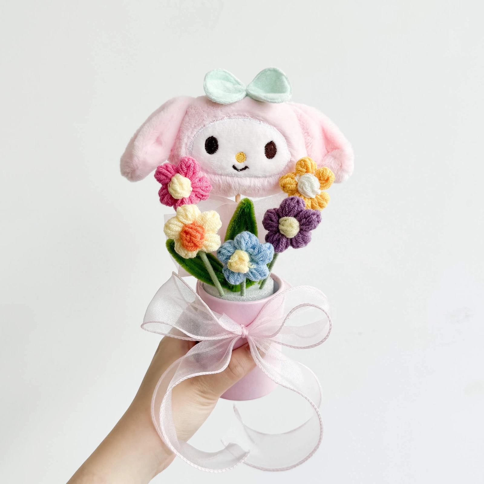 Crochet Flower Chenille Sunflower